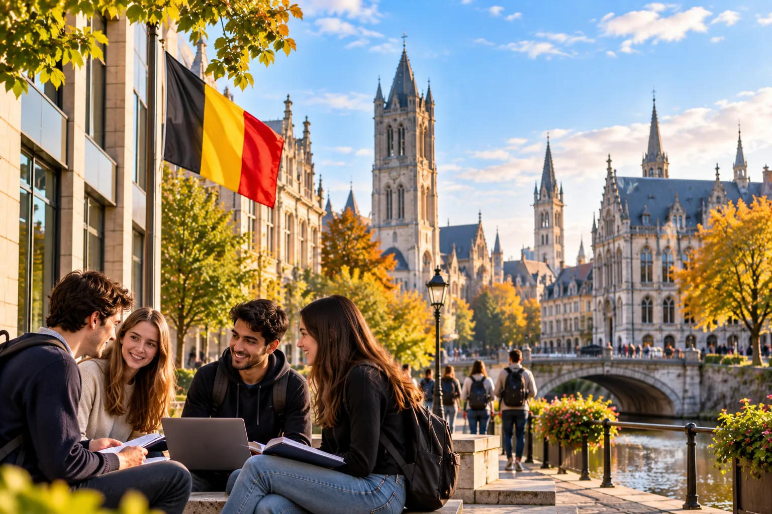 Historic architecture in Brussels' Grand Place