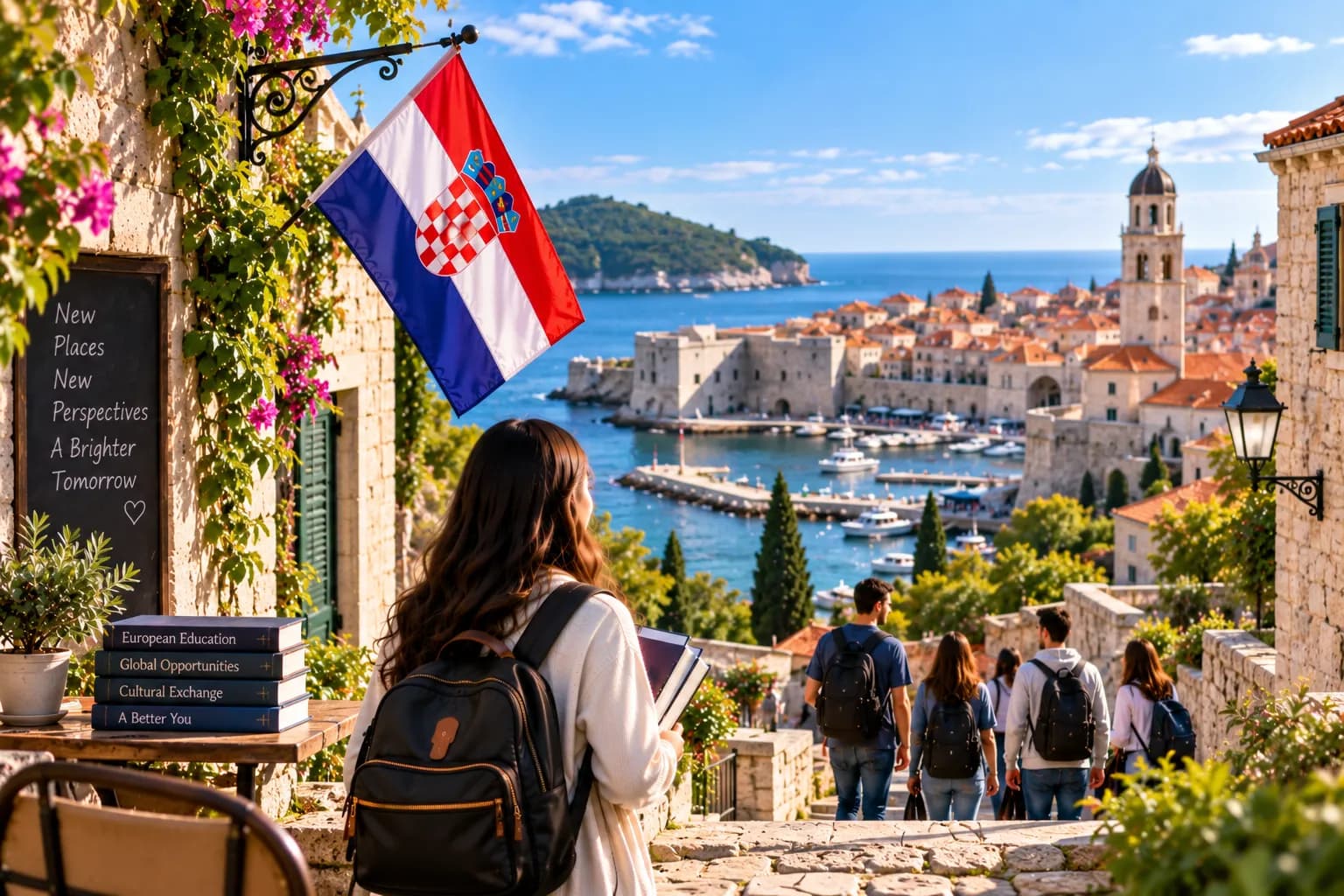 Historic coastal architecture in Dubrovnik